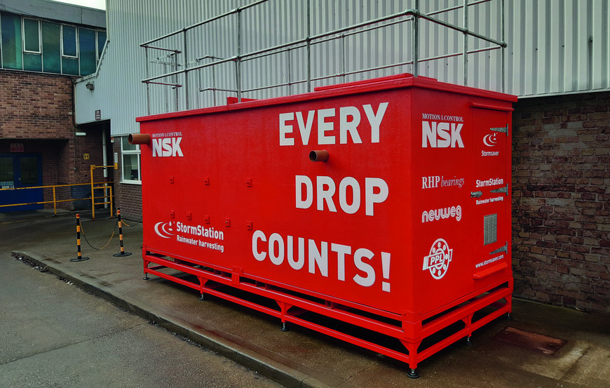 NSK Newark tesisinde yağmur suyu toplama sistemini devreye alıyor